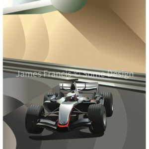 Monaco 2005, Kimi Raikkonen, McLaren poster from the Sports Car Racing Art store collection.
