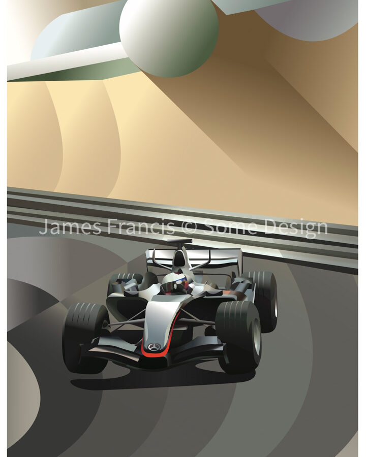 Monaco 2005, Kimi Raikkonen, McLaren poster from the Kimi Räikkönen store collection.