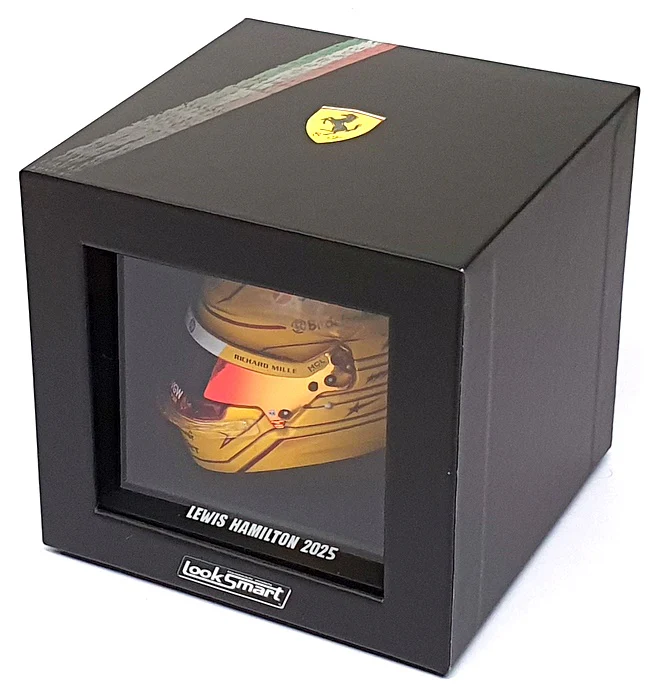 2025 LookSmart Scuderia Ferrari Lewis Hamilton Fiorano Test Mini Helmet Formula 1 Memorabilia