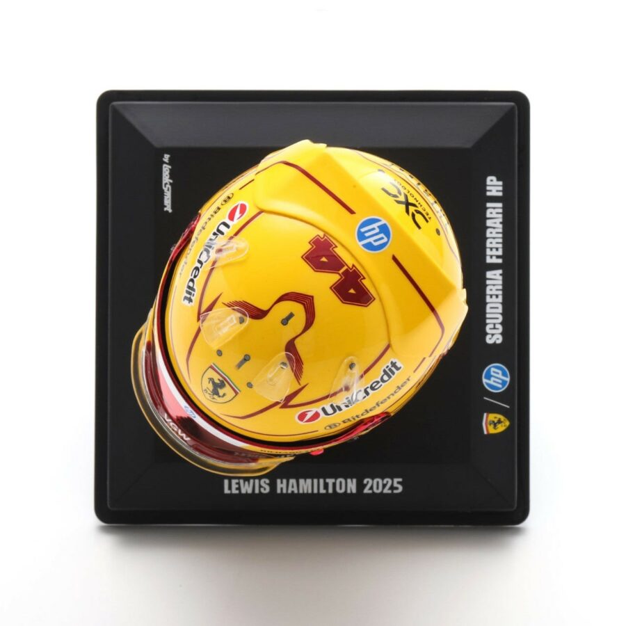 2025 LookSmart Scuderia Ferrari Lewis Hamilton Fiorano Test Mini Helmet Formula 1 Memorabilia