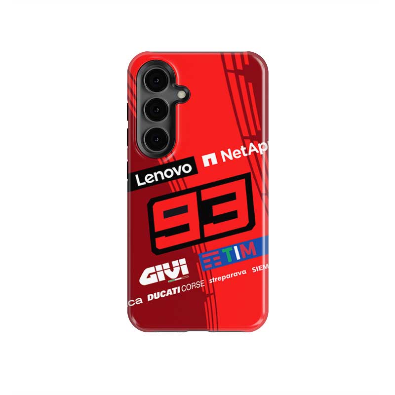Marc Márquez 93 Ducati Racing Phone Case – MotoGP Rider Design from the Marc Marquez store collection.