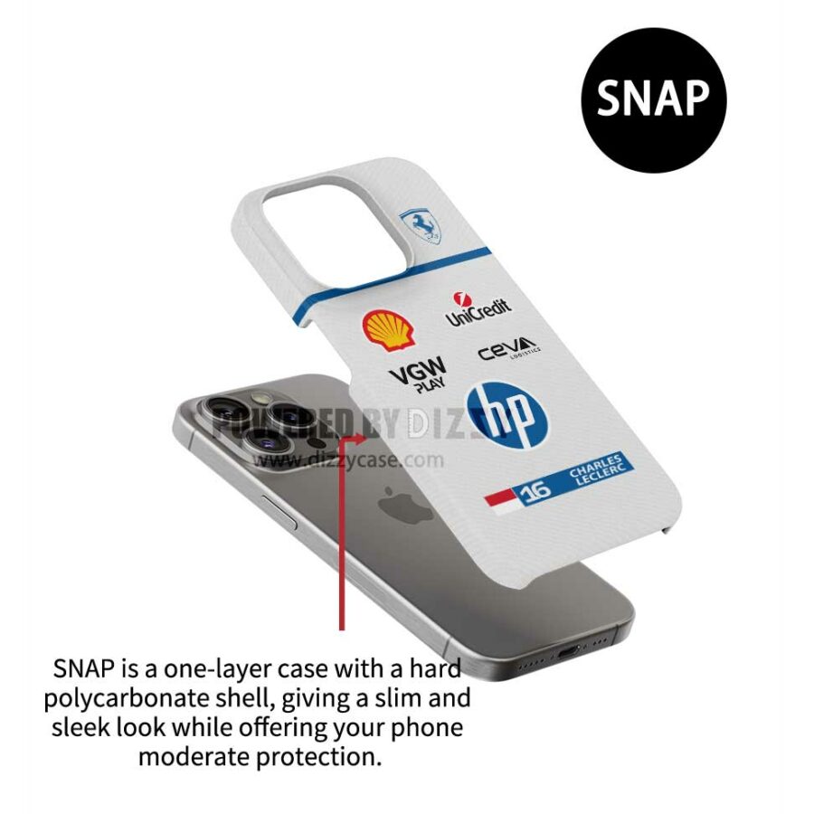 Charles Leclerc 2025 Monaco GP Phone Case – Ferrari Race Suit Tribute Charles Leclerc