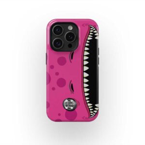 AO Racing Roxy Porsche 911 GT3 Phone Case – Pink Dinosaur Livery Design from the Sports Car Racing Clothing store collection.