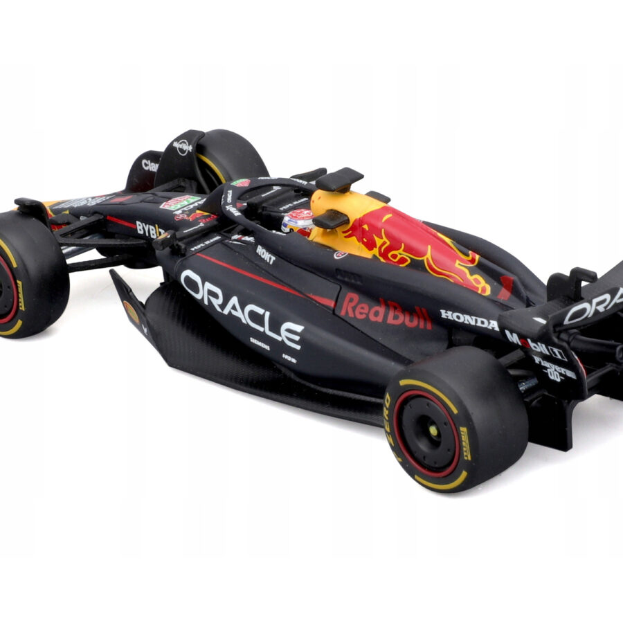 Red Bull Racing RB20 #1 Max Verstappen "Oracle" Formula One F1 World Championship (2024) with Driver Figure and Display Case "Race" Series 1/43 Diecast Model Car by Bburago Max Verstappen