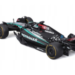 Mercedes-AMG F1 W15 E Performance #63 George Russell "Petronas" Formula One F1 World Championship (2024) "Race" Series 1/43 Diecast Model Car by Bburago from the Sports Car Racing Collectibles store collection.