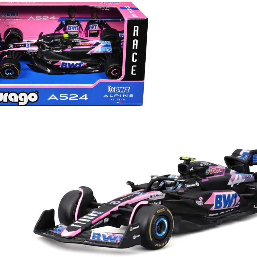 Alpine A524 #10 Pierre Gasly "BWT" "Formula One F1 World Championship" (2024) "Race" Series 1/43 Diecast Model Car by Bburago from the Alpine F1 Team store collection.