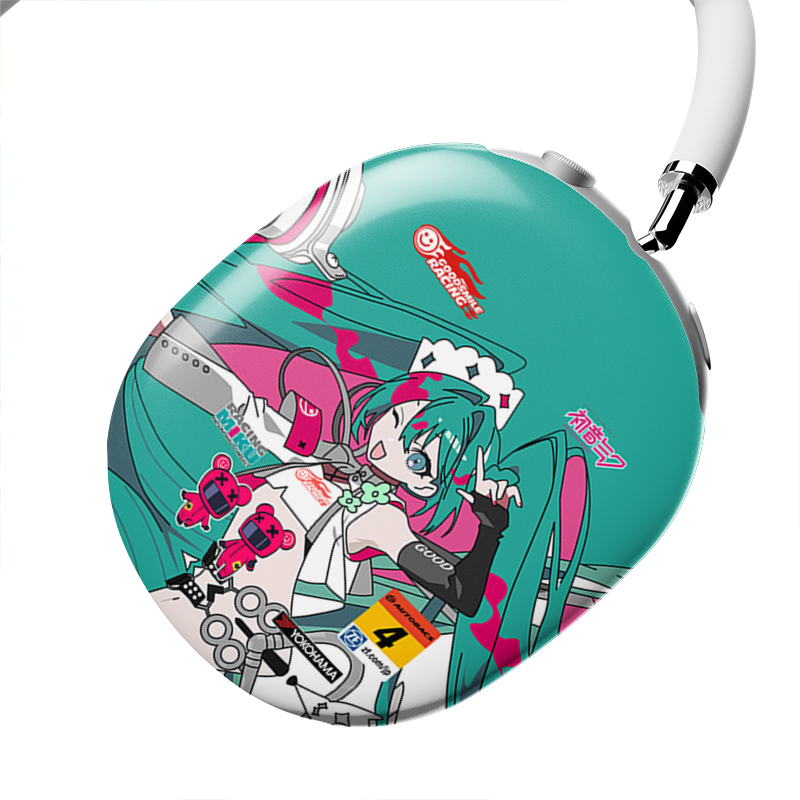 GOODSMILE Racing Hatsune Miku AirPods Max Case | 2025 Super GT Livery Sports Car Racing Caps