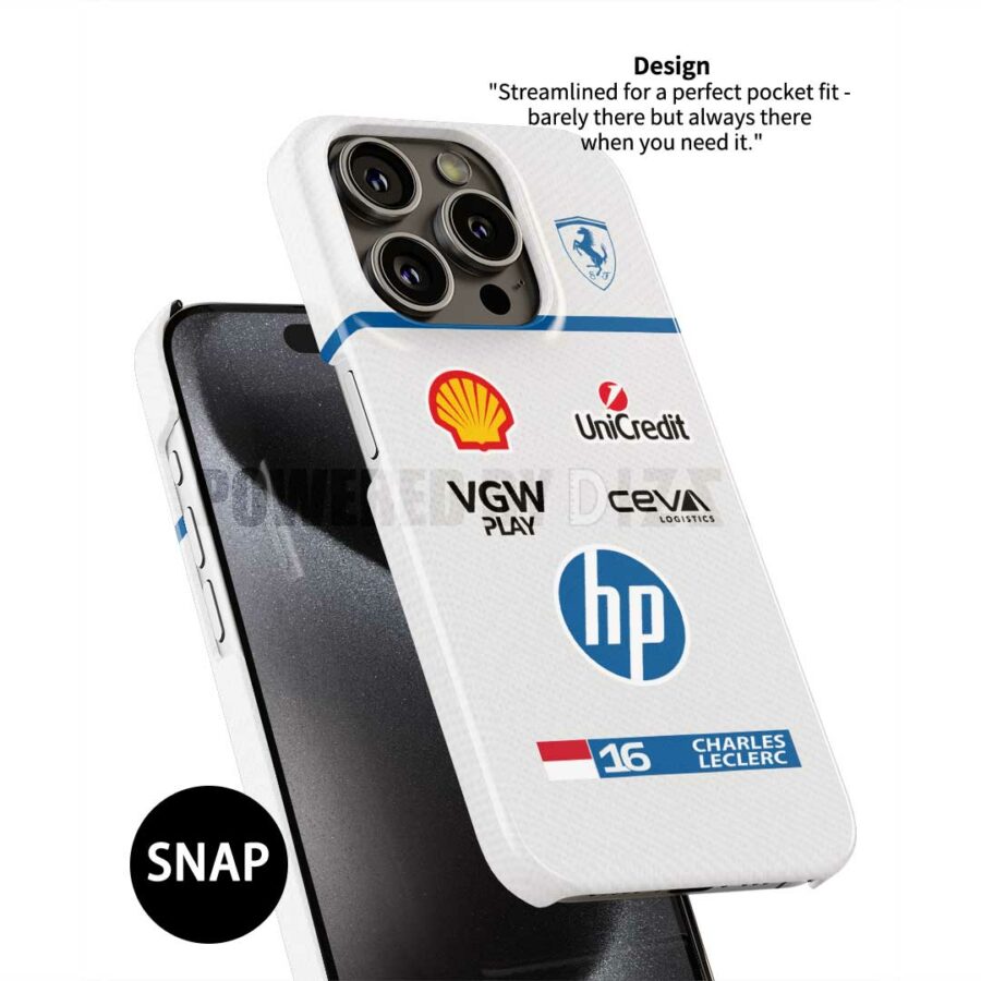 Charles Leclerc 2025 Monaco GP Phone Case – Ferrari Race Suit Tribute Charles Leclerc