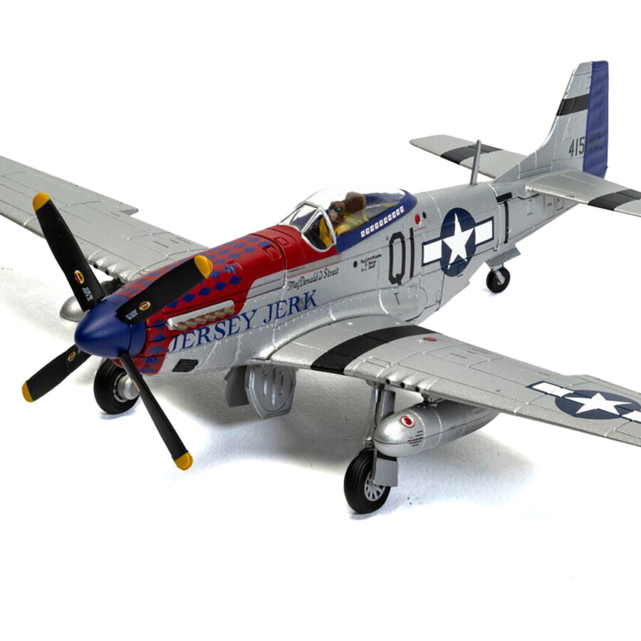 North American P-51D Mustang Aircraft "Jersey Jerk 361st Fighter Squadron Martlesham Heath" United States Army Air Forces "The Aviation Archive" Series 1/72 Diecast Model by Corgi from the USA GP - Americas Track Art store collection.