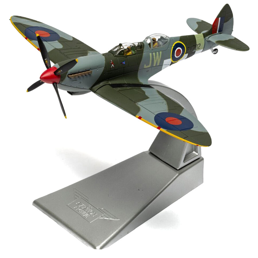 Supermarine Spitfire T.9 Aircraft "PV202 Aerial Collective at Duxford Airfield" British Royal Air Force "The Aviation Archive" Series 1/72 Diecast Model by Corgi Automotive