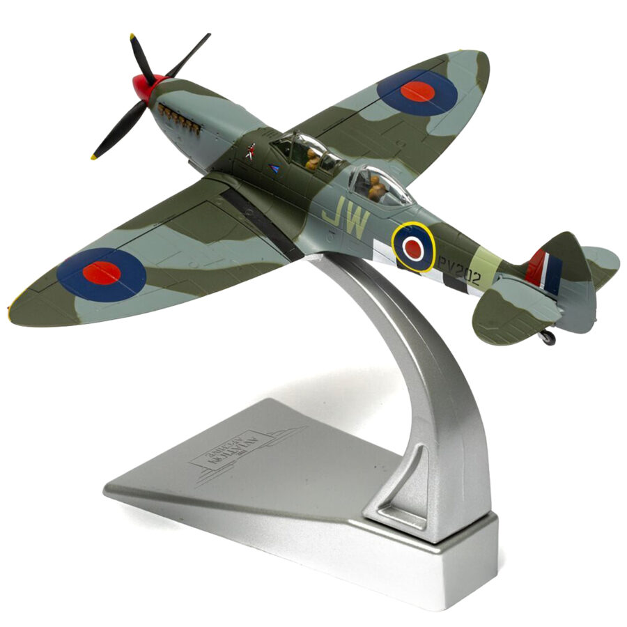 Supermarine Spitfire T.9 Aircraft "PV202 Aerial Collective at Duxford Airfield" British Royal Air Force "The Aviation Archive" Series 1/72 Diecast Model by Corgi Automotive