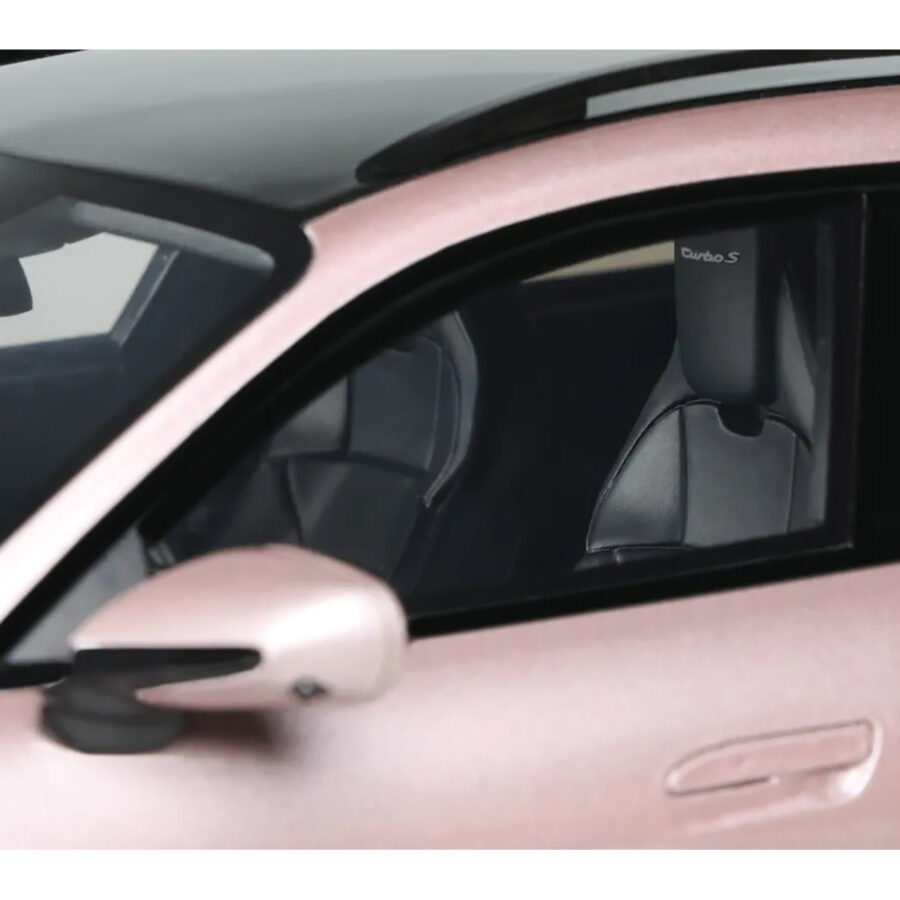 2022 Porsche Taycan Turbo S Cross Turismo Pink Metallic 1/18 Model Car by GT Spirit Automotive