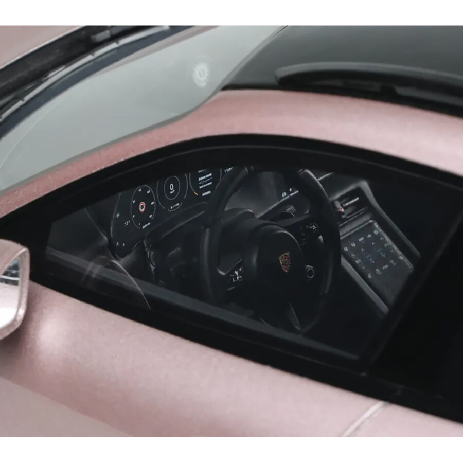 2022 Porsche Taycan Turbo S Cross Turismo Pink Metallic 1/18 Model Car by GT Spirit Automotive