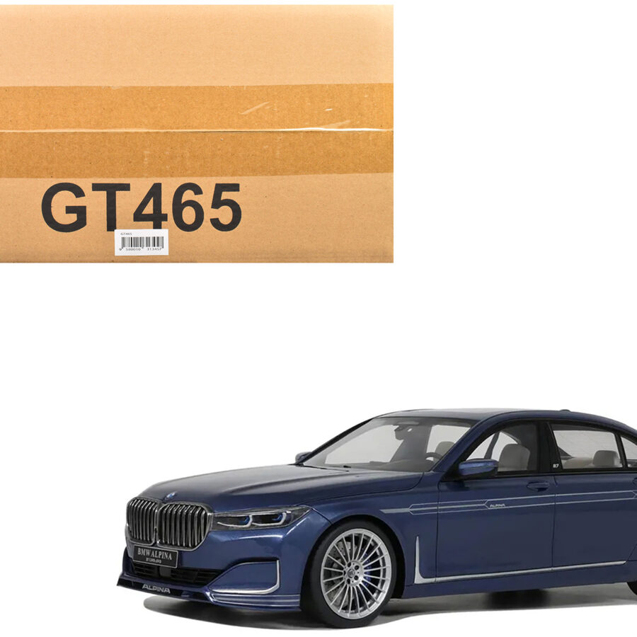 2022 BMW Alpina B7 Blue Metallic 1/18 Model Car by GT Spirit Automotive