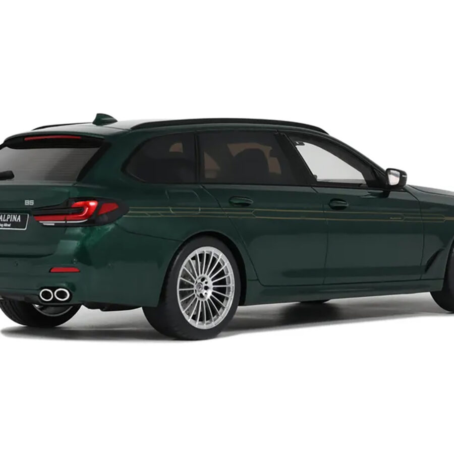 2023 BMW Alpina B5 Touring Green Metallic 1/18 Model Car by GT Spirit Automotive