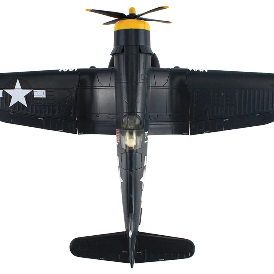 Vought F4U-4 Corsair Aircraft "White 13 Capt. Kenneth Walsh VMF-222 Okinawa" (1945) United States Marine Corps "Air Power Series" 1/48 Diecast Model by Hobby Master Automotive