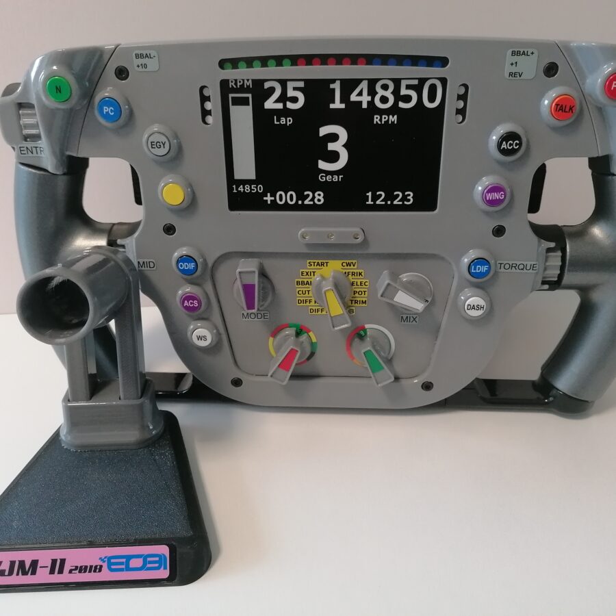 F1, Esteban Ocon, VJM11 Replica Steering Wheel for 2019 Season. from the Sports Car Racing Art store collection.