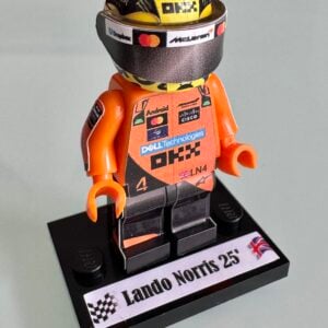 F1 Minifigure Lando Norris 2025 McLaren formula 1 grand prix pilota driver minifigure Brawn GP by RacingModelCar