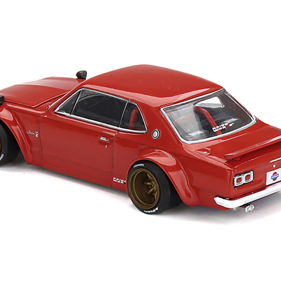 Nissan Skyline 2000GT-R (KPGC10) "Kaido Street V1" RHD (Right Hand Drive) Red (Designed by Jun Imai) "Kaido House" Special 1/64 Diecast Model Car by Mini GT Automotive