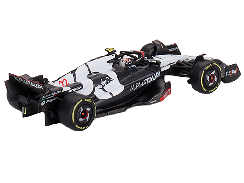 AlphaTauri AT04 #22 Yuki Tsunoda Formula One F1 "Australian GP" (2023) Limited Edition 1/64 Diecast Model Car by Mini GT Australian GP - Albert Park Track Art