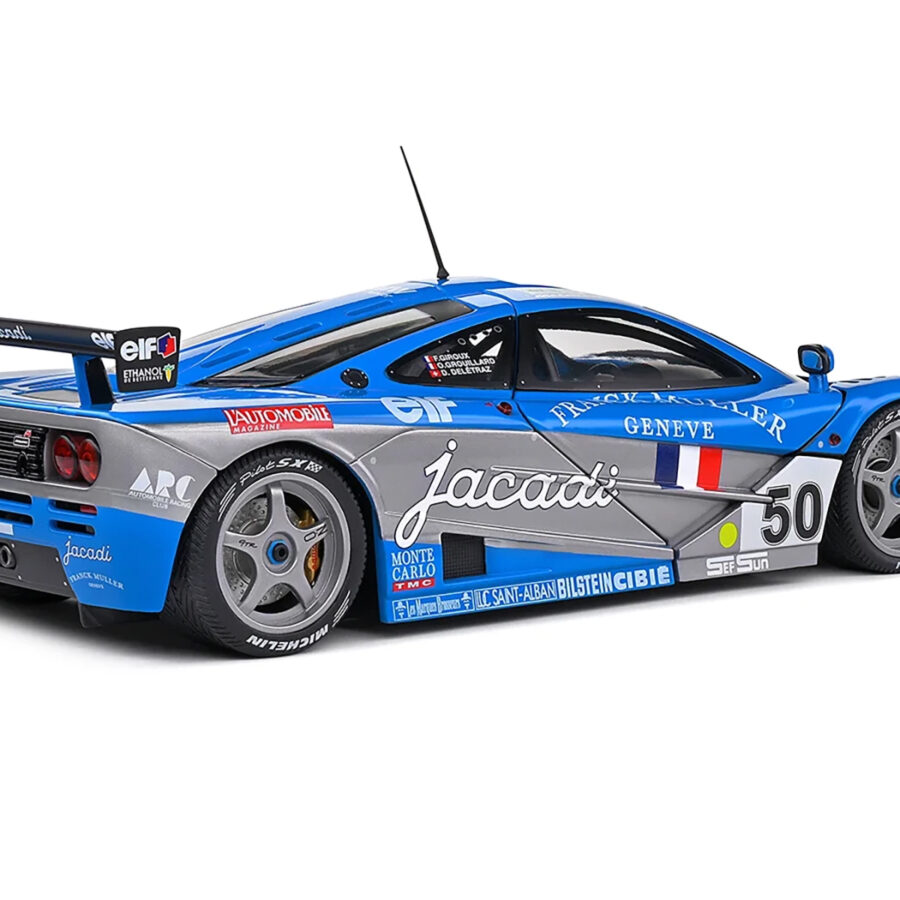 McLaren F1 GTR Short Tail #50 Fabien Giroix - Jean-Denis Deletraz - Olivier Grouillard "Giroix Racing Team" "24 Hours of Le Mans" (1995) "Competition" Series 1/18 Diecast Model Car by Solido McLaren F1 Memorabilia