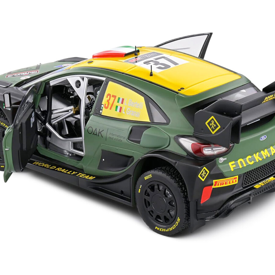Ford Puma Rally1 Hybrid #37 Lorenzo Bertelli - Lorenzo Granai "Rally New Zealand" (2022) "Competition" Series 1/18 Diecast Model Car by Solido Automotive