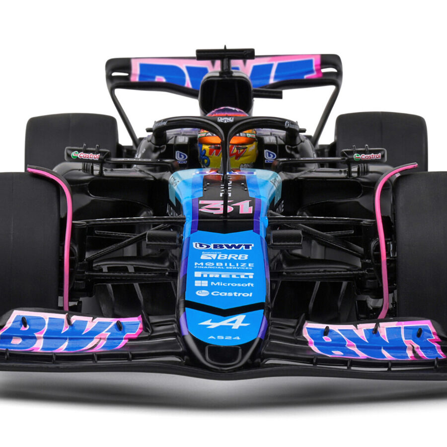 Alpine A524 #31 Esteban Ocon "BWT" Formula One F1 Miami GP (2024) "Competition" Series 1/18 Diecast Model Car by Solido Alpine F1 Team