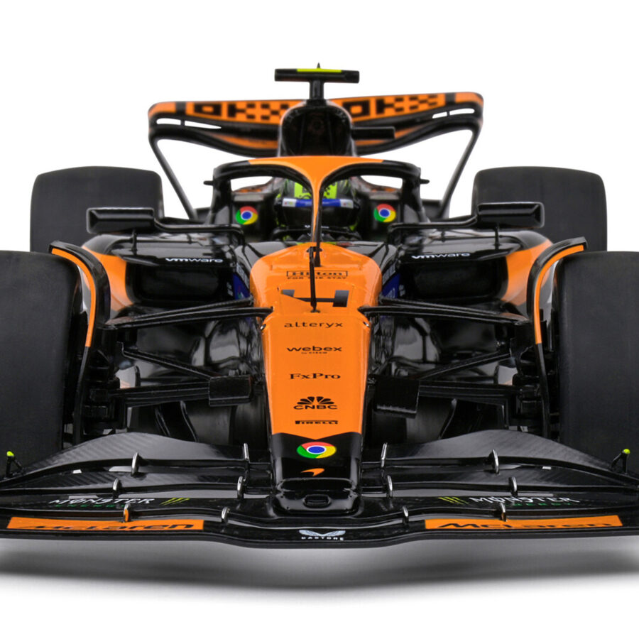 McLaren MCL38 #4 Lando Norris "OKX" Winner Formula One F1 Miami GP (2024) "Competition" Series 1/18 Diecast Model Car by Solido Automotive