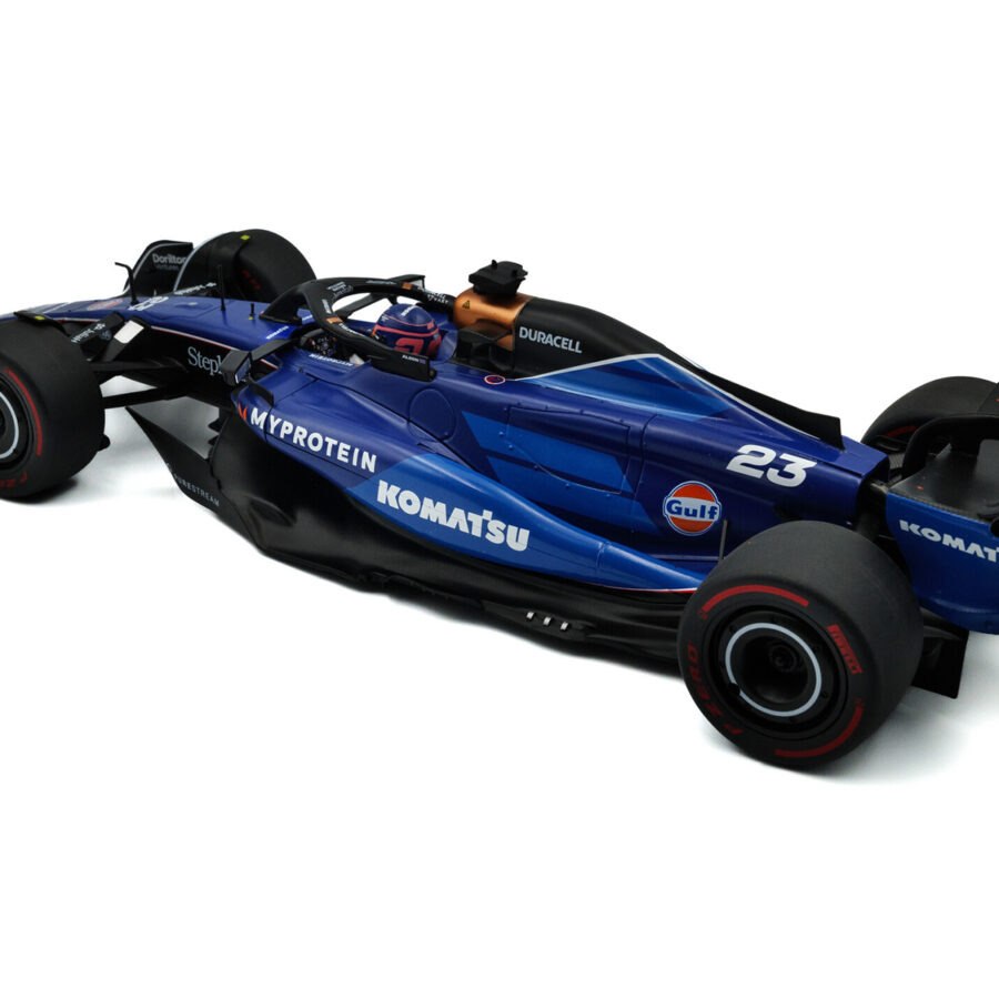 Williams FW46 #23 Alex Albon "Williams Racing" Formula One F1 Saudi Arabian GP (2024) "Competition" Series 1/18 Diecast Model Car by Solido Saudi Arabian GP - Jeddah Track Art