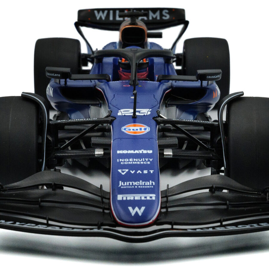 Williams FW46 #23 Alex Albon "Williams Racing" Formula One F1 Saudi Arabian GP (2024) "Competition" Series 1/18 Diecast Model Car by Solido Saudi Arabian GP - Jeddah Track Art