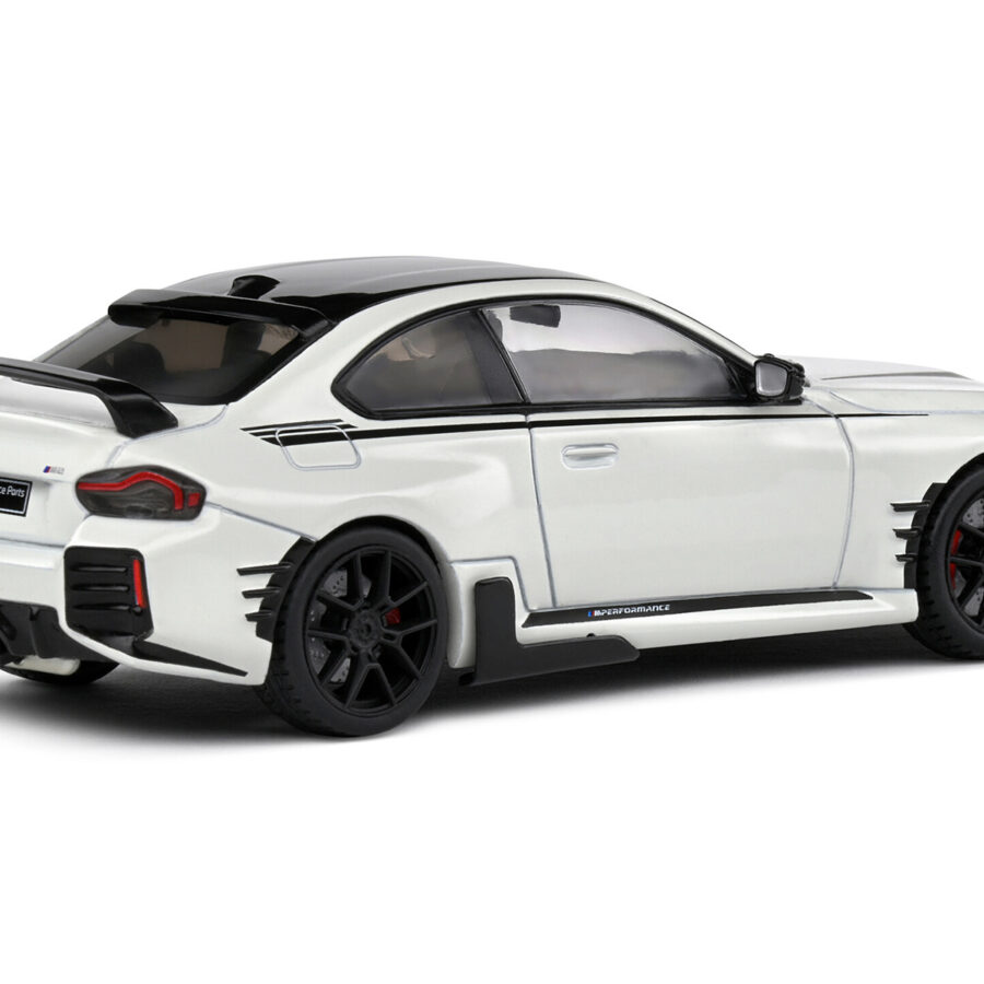 2023 BMW M2 M Performance (G87) Alpine White with Black Top 1/43 Diecast Model Car by Solido Alpine F1 Team