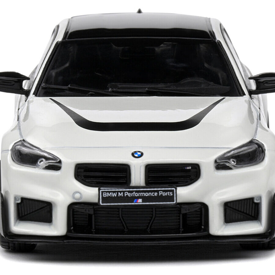 2023 BMW M2 M Performance (G87) Alpine White with Black Top 1/43 Diecast Model Car by Solido Alpine F1 Team