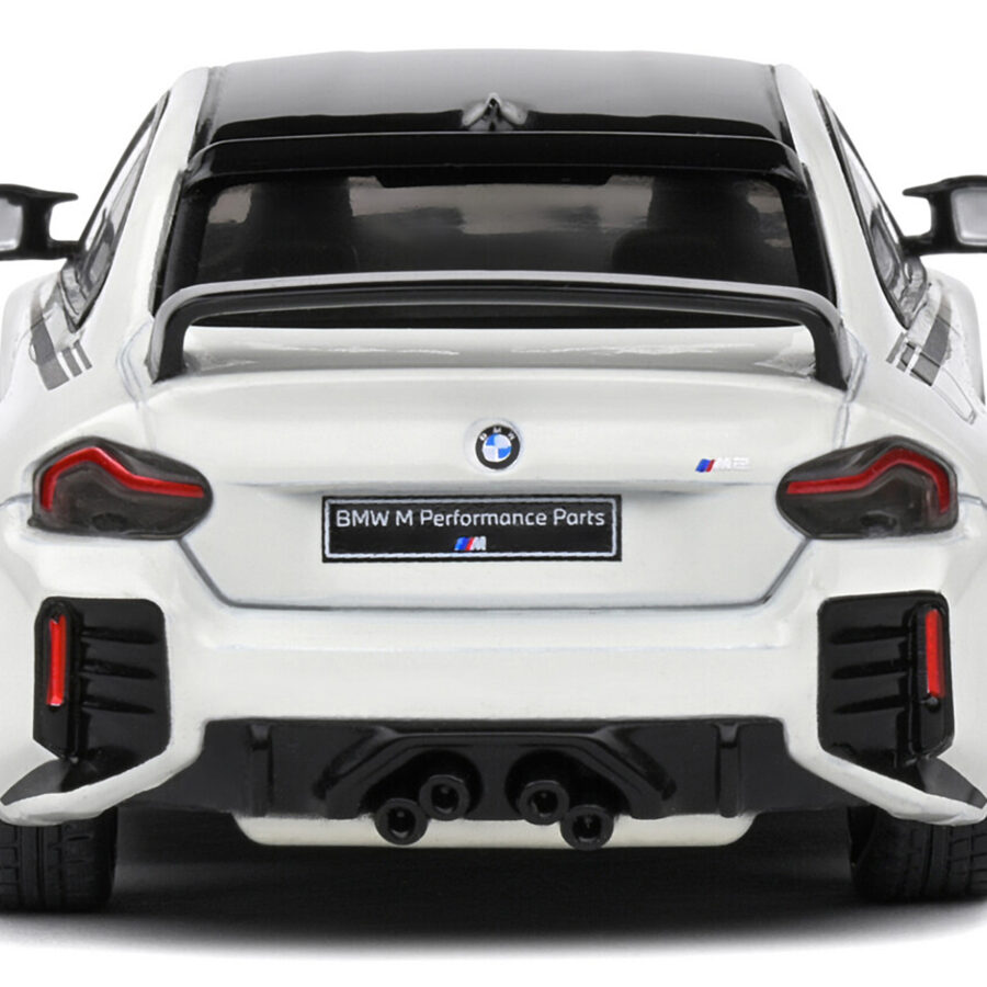 2023 BMW M2 M Performance (G87) Alpine White with Black Top 1/43 Diecast Model Car by Solido Alpine F1 Team