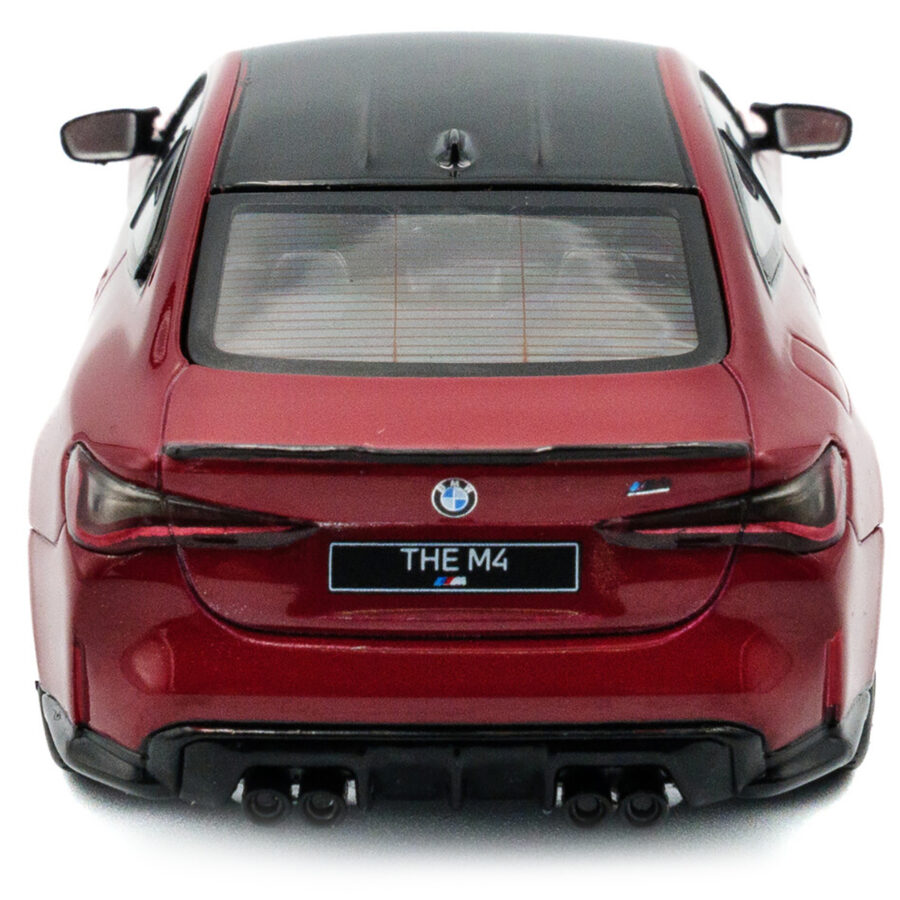 2023 BMW M4 Competition (G82) Imola Red with Black Top 1/43 Diecast Model Car by Solido Automotive