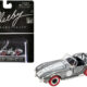 Shelby Cobra 427 S/C Raw Metal with White Stripes and Red Tires "Shelby Collectibles" Series 1/64 Diecast Model Car by ACME Shelby Cobra 427 S/C Raw Metal with White Stripes and Red Tires "Shelby Collectibles" Series 1/64 Diecast Model Car by ACME