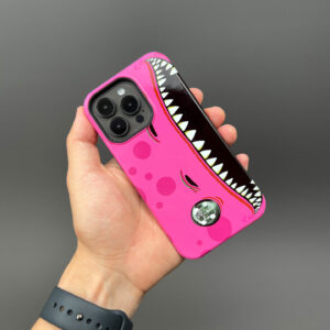 AO Racing Roxy Porsche 911 GT3 Phone Case – Pink Dinosaur Livery Design from the Sports Car Racing Clothing store collection.