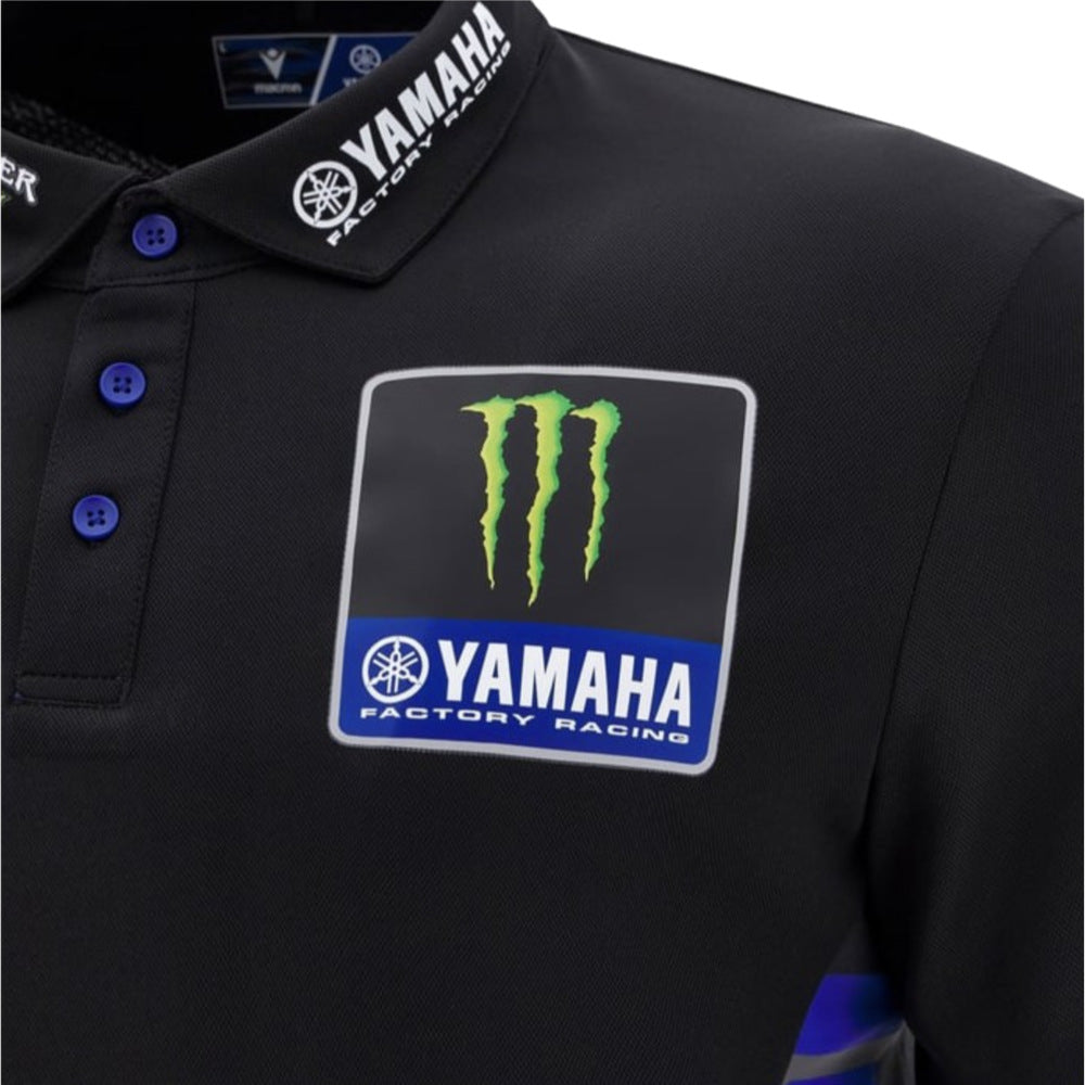 新品YAMAHA FACTORY RACING TEAM ポロシャツMサイズ 2025 Yamaha Factory Racing Team Poly Polo Shirt (Black