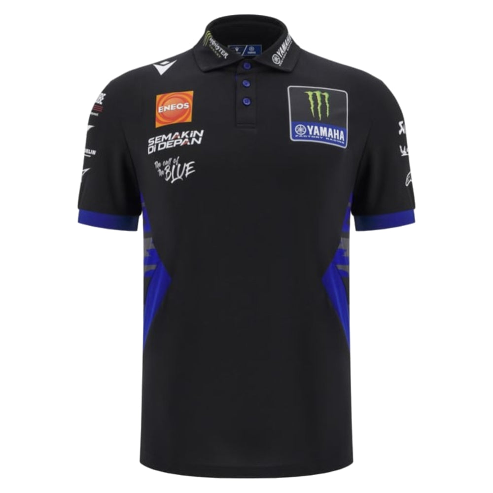 新品YAMAHA FACTORY RACING TEAM ポロシャツMサイズ 2025 Yamaha Factory Racing Team Poly Polo Shirt (Black