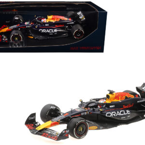 Red Bull Racing RB20 #1 Max Verstappen "Oracle" Winner F1 Formula One "Bahrain GP" (2024) with Driver Limited Edition to 580 pieces Worldwide 1/18 Diecast Model Car by Minichamps by Diecast Mania