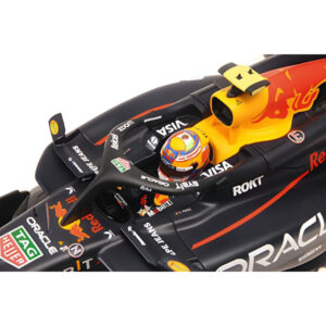 Red Bull Racing RB20 #11 Sergio Perez "Oracle" 2nd Place F1 Formula One "Bahrain GP" (2024) with Driver Limited Edition to 180 pieces Worldwide 1/18 Diecast Model Car by Minichamps by Diecast Mania