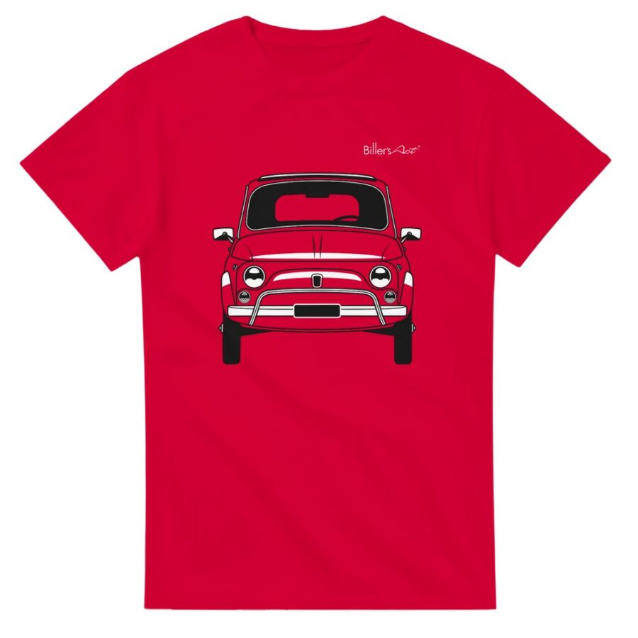 Fiat 500 80s Front View Super Cool T-Shirt Automotive