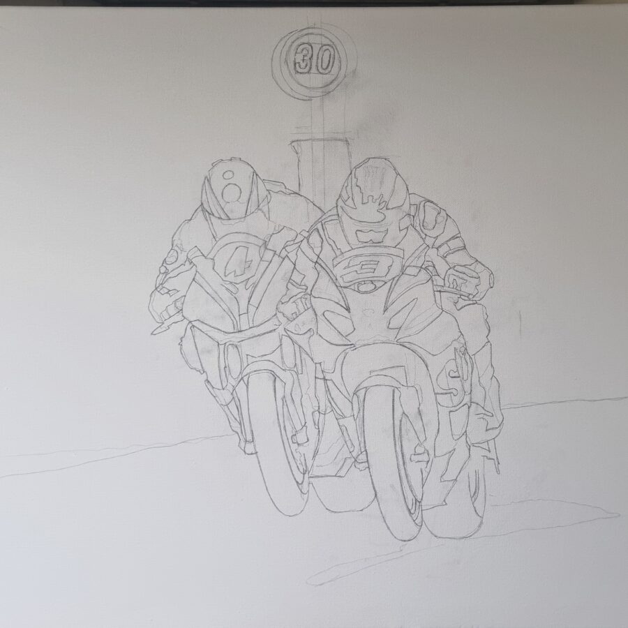 Michael Dunlop and Dan Kneen at The Southern 100 Michael Schumacher