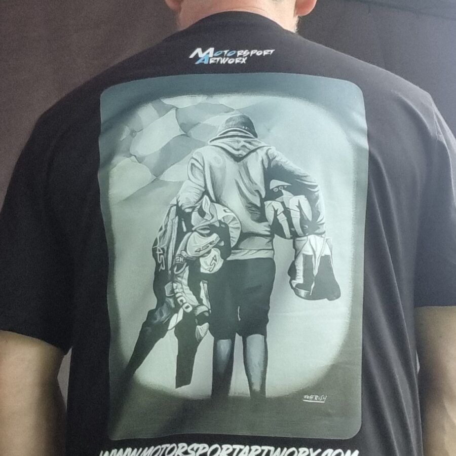 Artworx William Dunlop t-shirt from the MotoGP Memorabilia store collection.