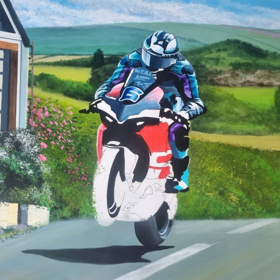 Michael Dunlop's 30th TT Victory Limited Edition Print by Jeff Rush Ducati MotoGP Team
