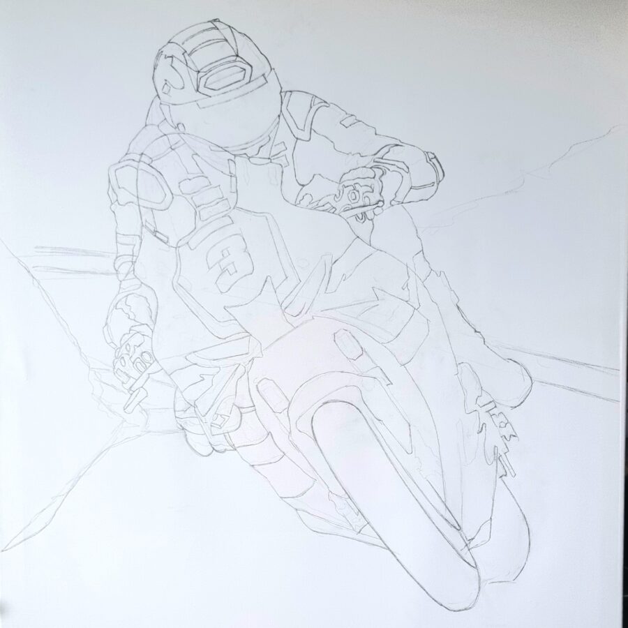 Autographed Dean Harrison Superstock Victory Limited Edition Print MotoGP Art