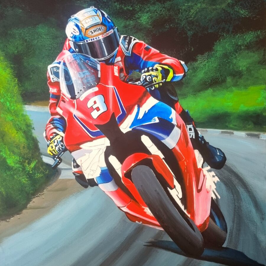 Autographed Dean Harrison Superstock Victory Limited Edition Print MotoGP Art