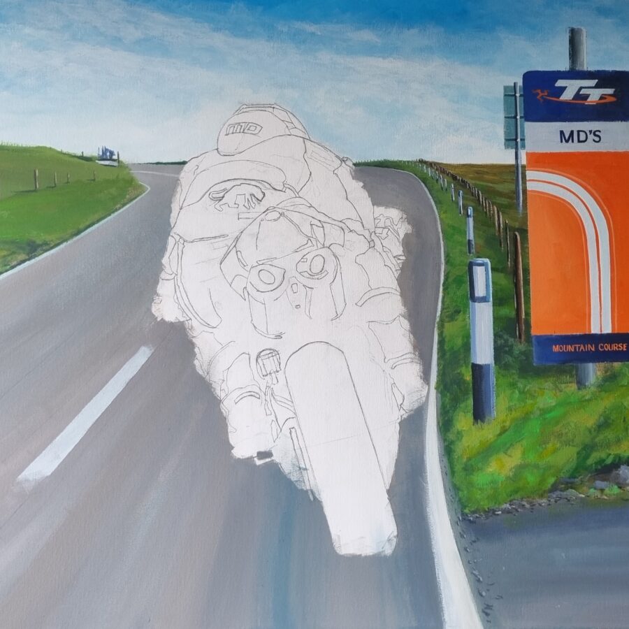MD at MD'S Michael Dunlop Limited Edition Print by Jeff Rush Ducati MotoGP Team