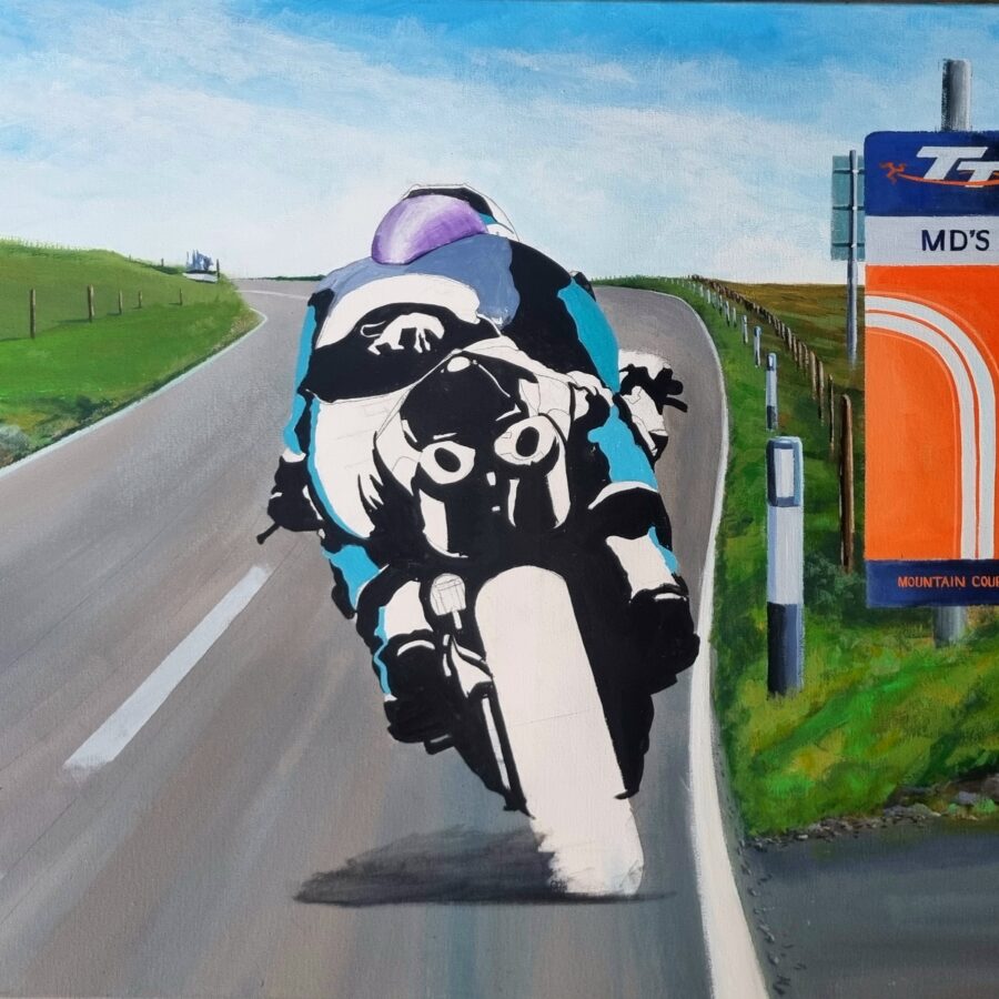MD at MD'S Michael Dunlop Limited Edition Print by Jeff Rush Ducati MotoGP Team