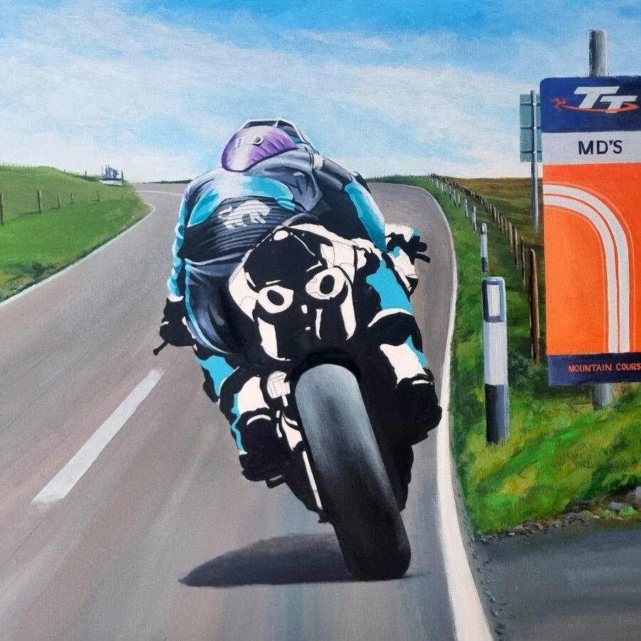 MD at MD'S Michael Dunlop Limited Edition Print by Jeff Rush Ducati MotoGP Team