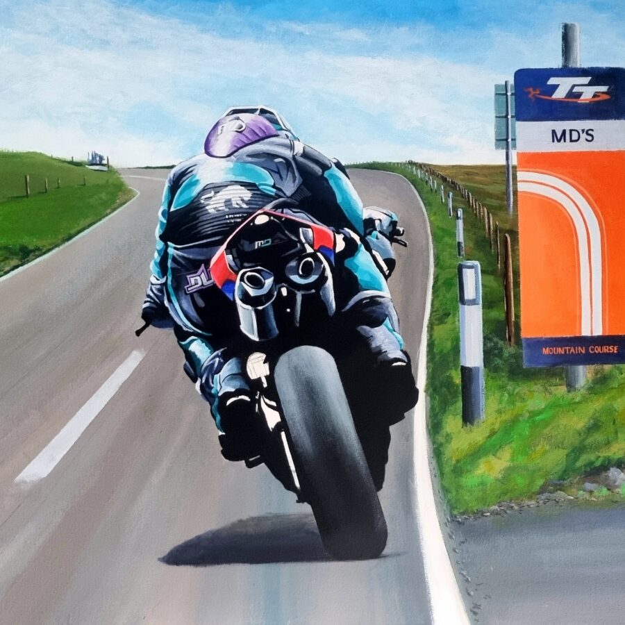 MD at MD'S Michael Dunlop Limited Edition Print by Jeff Rush Ducati MotoGP Team